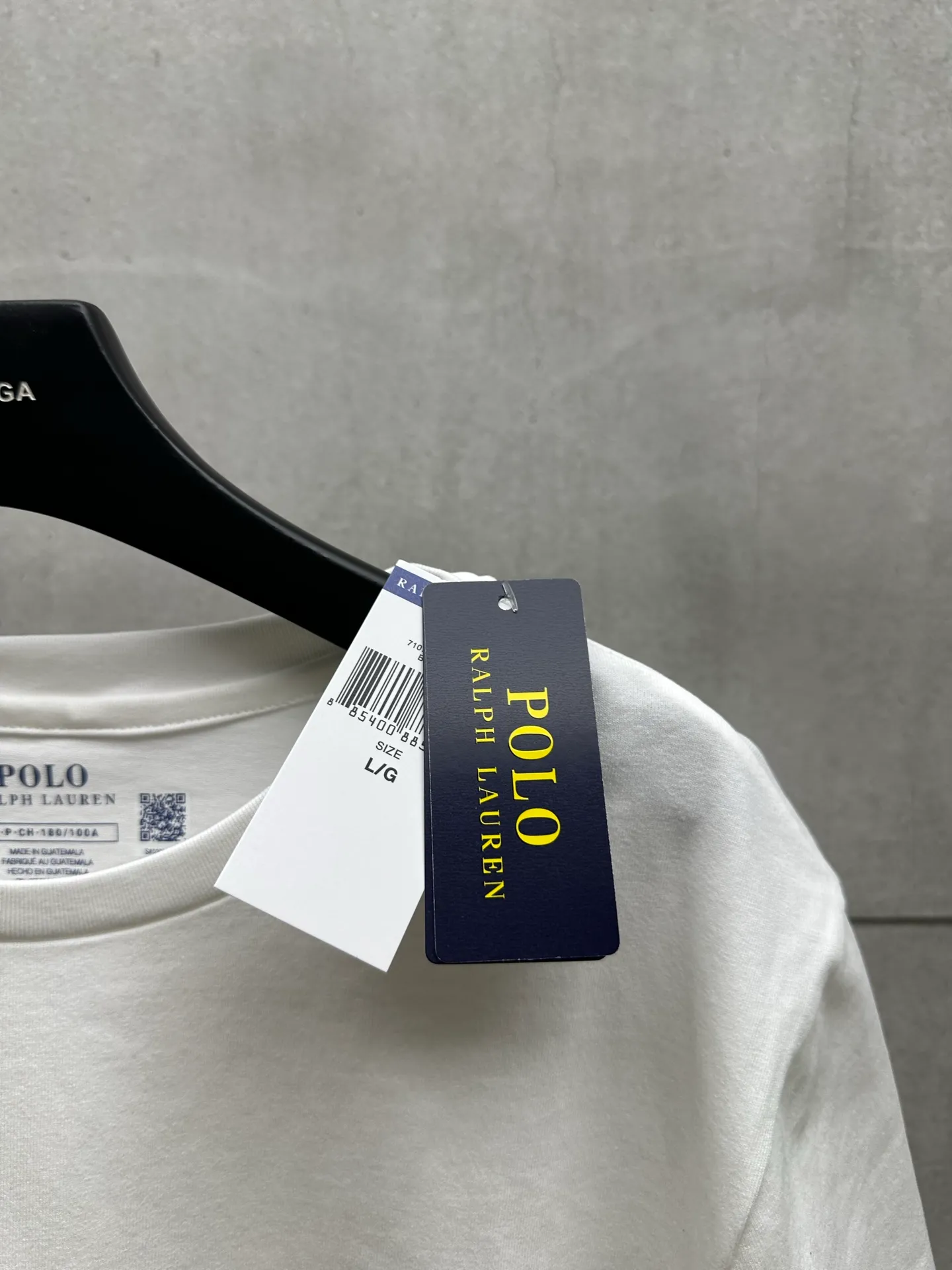 P130 #012 Ralph lauren series uses 260G high-definition fabrics, Behringer 1000-needle embroidery restores ZP, complete three-label accessories, color: white, black, size: S M L XL